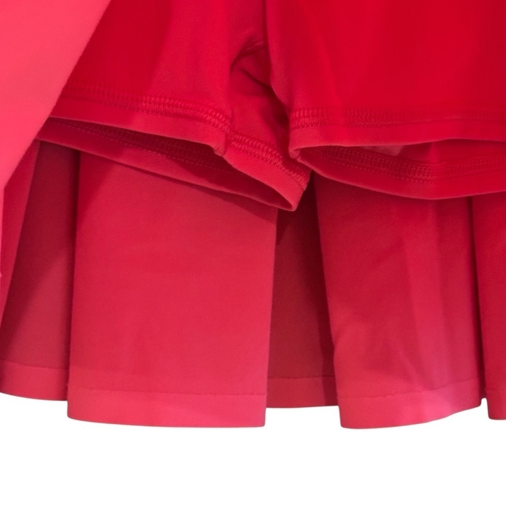 Offline By Aerie Pink Pleated Belted Skirt Built In Shorts Pockets Size XS - Picture 3 of 8